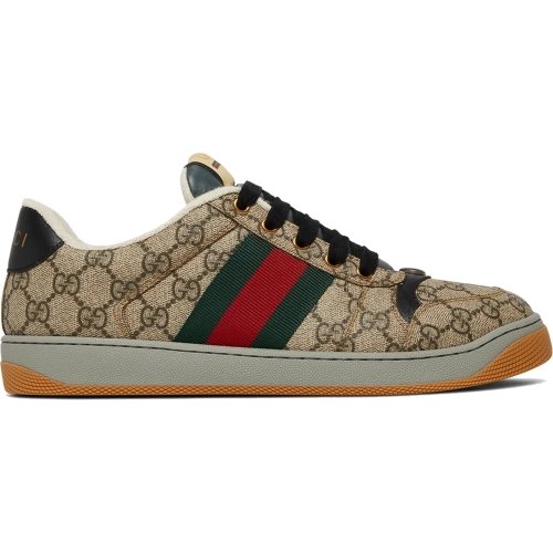 Gucci Screener Sneaker GG Monogram - Beige,GUCCI SHOES