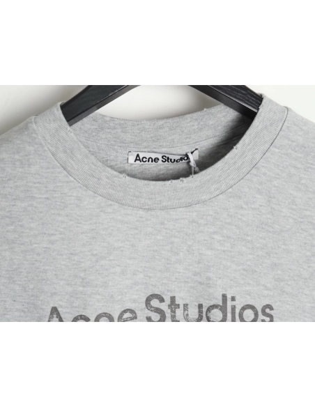 Acne Studios Gradient Mottled 1996 Lettering Print Short Sleeve T-shirt,Acne Studios