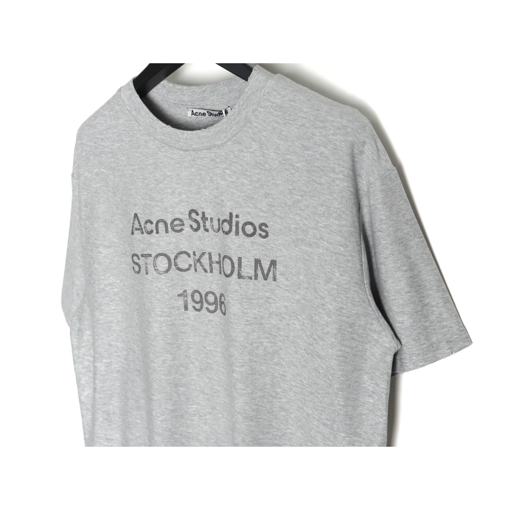 Acne Studios Gradient Mottled 1996 Lettering Print Short Sleeve T-shirt,Acne Studios