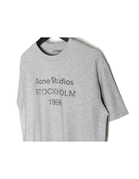 Acne Studios Gradient Mottled 1996 Lettering Print Short Sleeve T-shirt,Acne Studios
