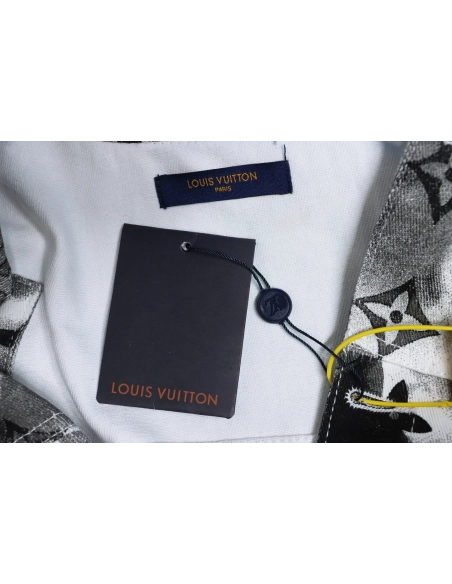 LouisVuitton ink camouflage monogram full print denim jacket,Louis Vuitton