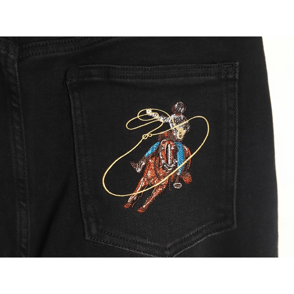 Louis Vuitton Pocket Western Denim Pants,Louis Vuitton