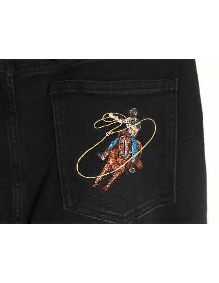 Louis Vuitton Pocket Western Denim Pants,Louis Vuitton