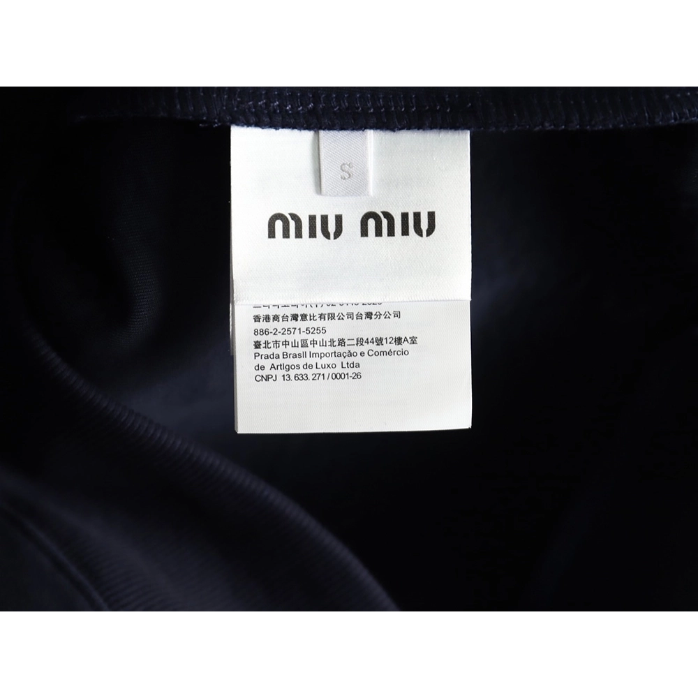 Miu Miu embroidered logo air cotton zip-up jacket,Miu Miu