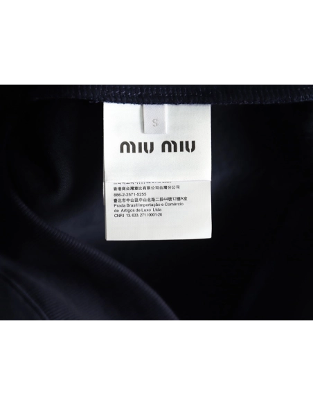 Miu Miu embroidered logo air cotton zip-up jacket,Miu Miu