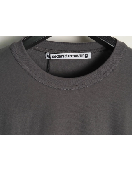 Alexander Wang 3D embossed glitter logo long-sleeved T-shirt,Alexander Wang