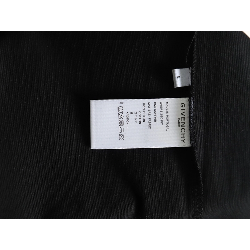 Givenchy embroidered letter logo short-sleeved T-shirt TSK1,Givenchy