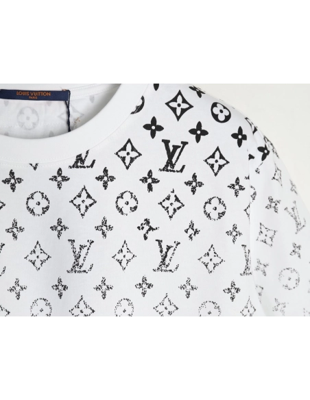Louis Vuitton gradient full print monogram short-sleeved T-shirt,Louis Vuitton