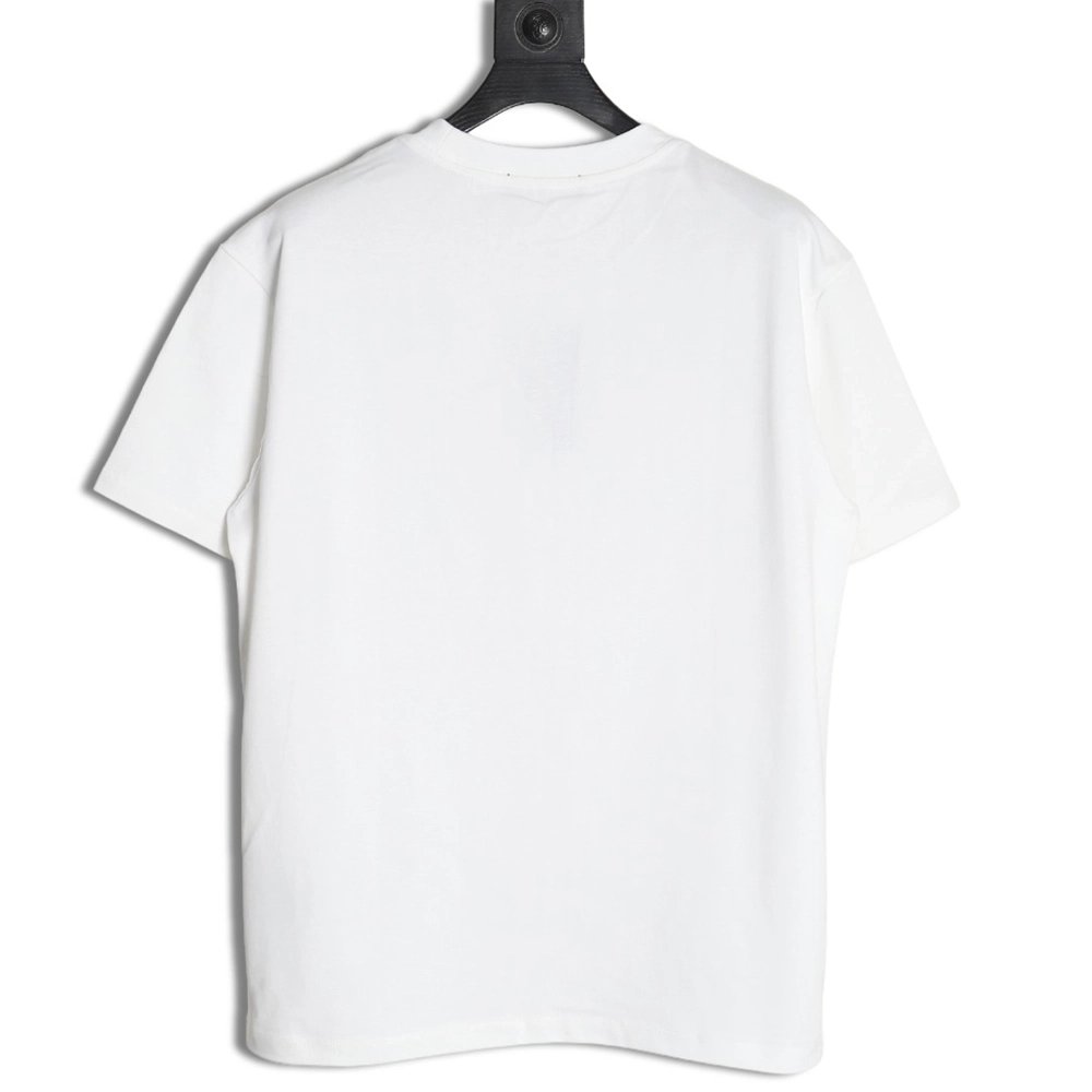 Fendi colorful embroidered ff letter pattern short-sleeved T-shirt,Fendi