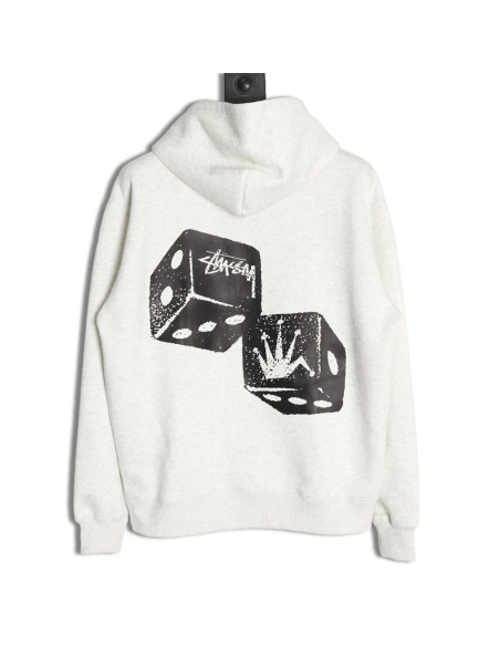 Stussy dice crown fleece hoodie,Stussy