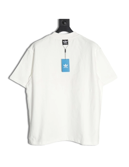 Balenciaga &amp; Adidas co-branded embroidered short-sleeved T-shirt,Balenciaga
