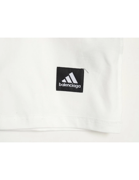 Balenciaga &amp; Adidas co-branded embroidered short-sleeved T-shirt,Balenciaga