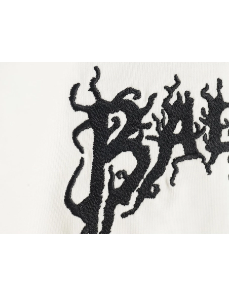 Balenciaga Lettering Embroidered LOGO Short Sleeve T-Shirt,Balenciaga