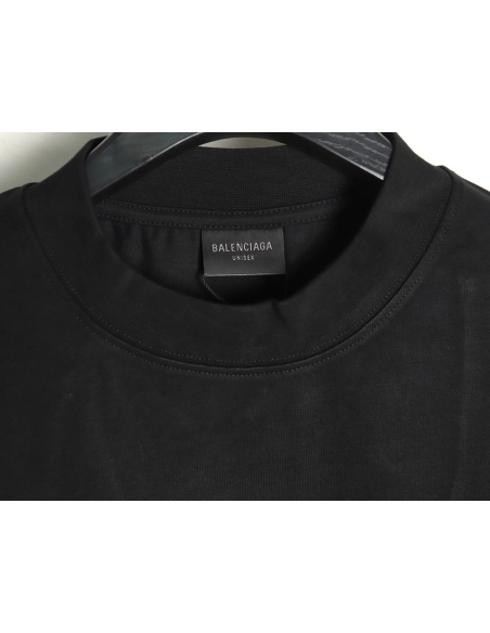 Balenciaga Lettering Embroidered LOGO Short Sleeve T-Shirt TSK1,Balenciaga