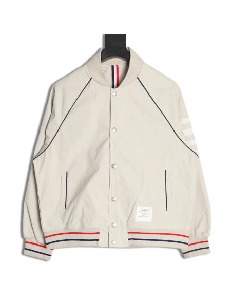 Thom Browne four-bar bomber jacket,Thom Browne