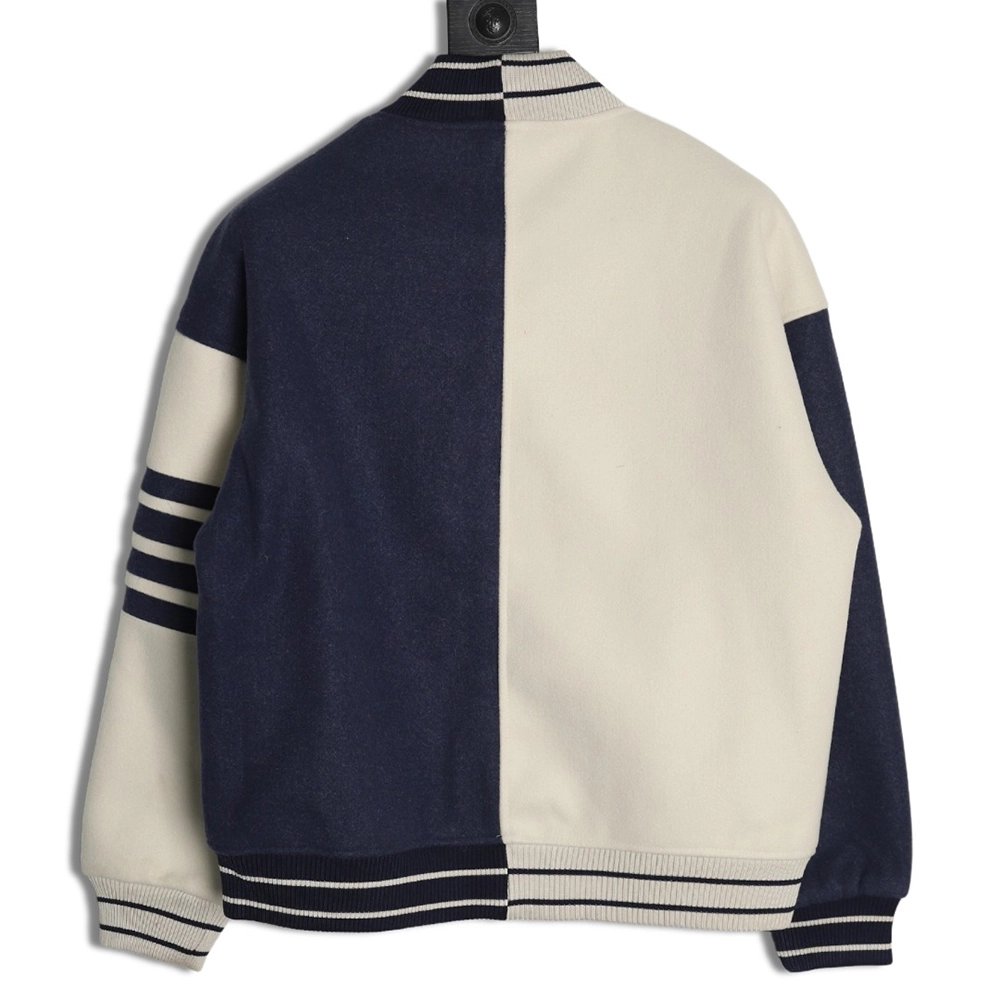 Thom Browne patchwork 4-bar baseball jersey jacket,Thom Browne