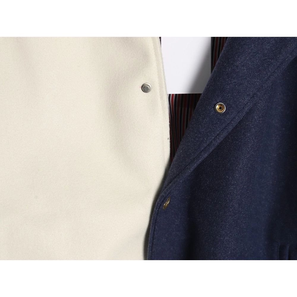 Thom Browne patchwork 4-bar baseball jersey jacket,Thom Browne