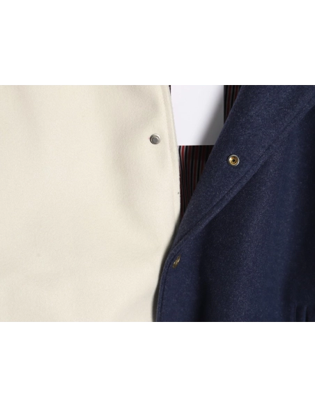 Thom Browne patchwork 4-bar baseball jersey jacket,Thom Browne