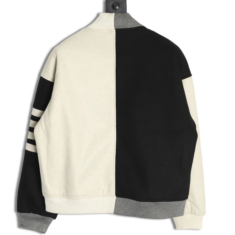 Thom Browne patchwork 4-bar baseball jersey jacket TSK1,Thom Browne