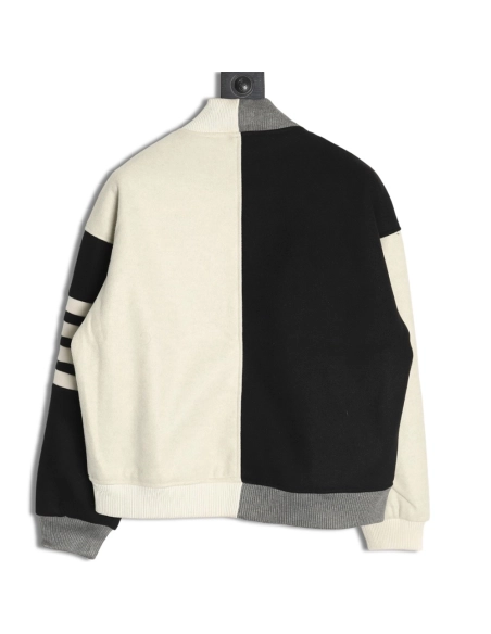 Thom Browne patchwork 4-bar baseball jersey jacket TSK1,Thom Browne