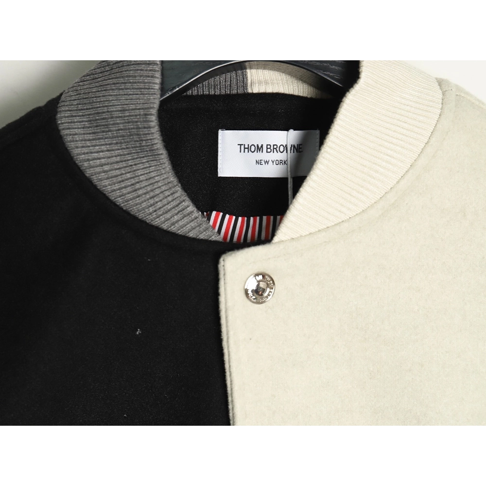 Thom Browne patchwork 4-bar baseball jersey jacket TSK1,Thom Browne