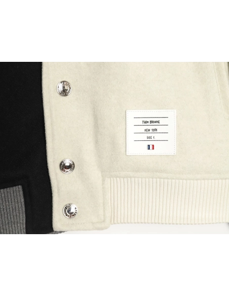 Thom Browne patchwork 4-bar baseball jersey jacket TSK1,Thom Browne