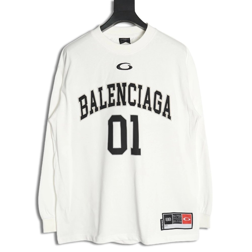 Balenciga No. 01 Long Sleeve T-Shirt,Balenciaga