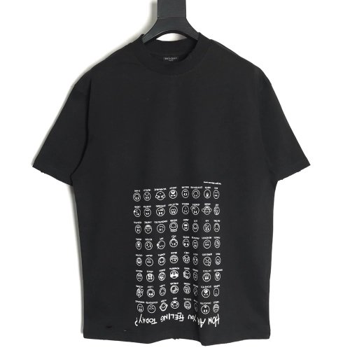 Balenciaga emoji print short-sleeved T-shirt TSK1,Balenciaga