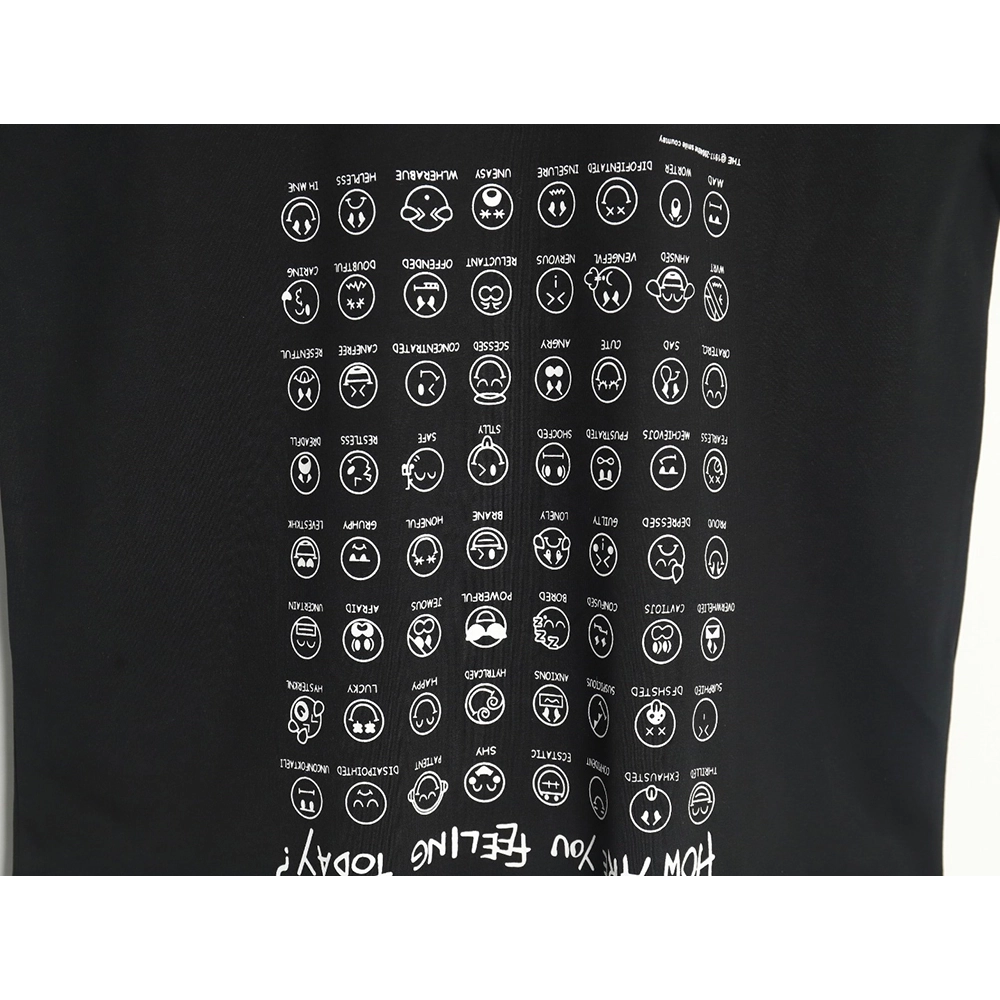 Balenciaga emoji print short-sleeved T-shirt TSK1,Balenciaga