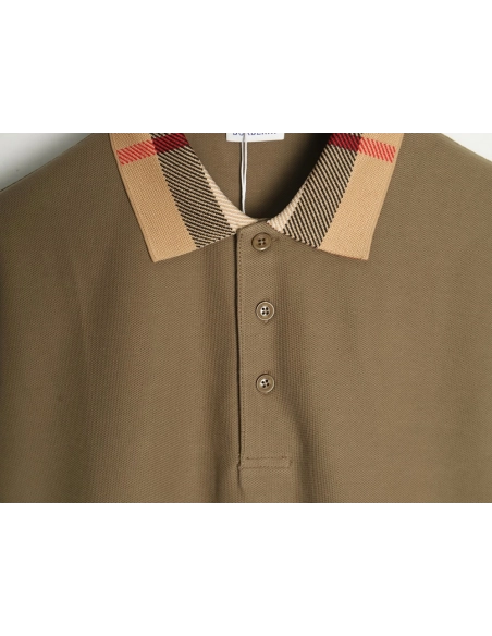 Burberry Classic Collar Check Short Sleeve Polo Shirt TKS1,Burberry