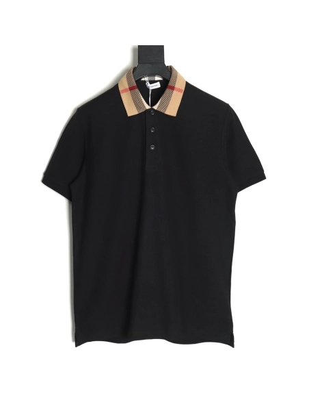 Burberry Classic Collar Check Short Sleeve Polo Shirt TSK4,Burberry