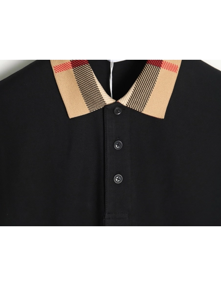 Burberry Classic Collar Check Short Sleeve Polo Shirt TSK4,Burberry