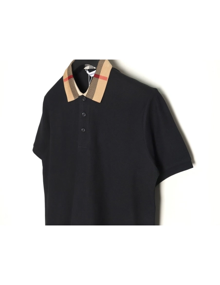 Burberry Classic Collar Check Short Sleeve Polo Shirt TSK4,Burberry