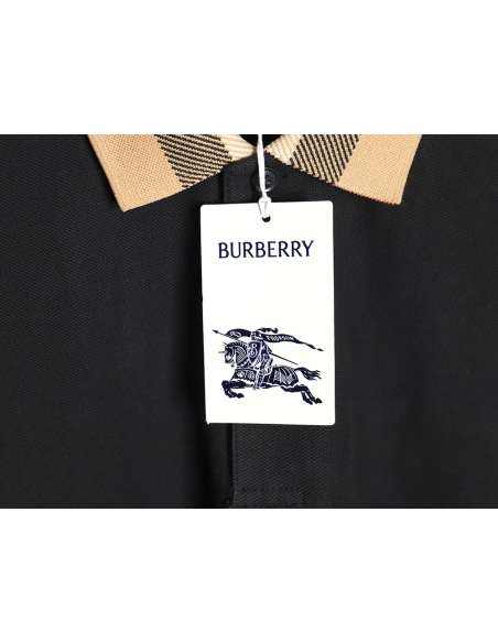 Burberry Classic Collar Check Short Sleeve Polo Shirt TSK4,Burberry
