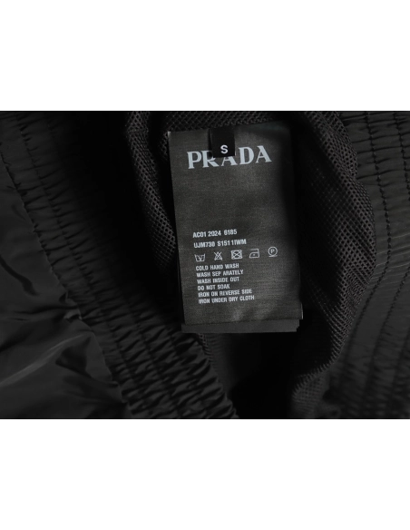 Prada Embroidered Logo Zip-Up Jacket TSK1,Prada