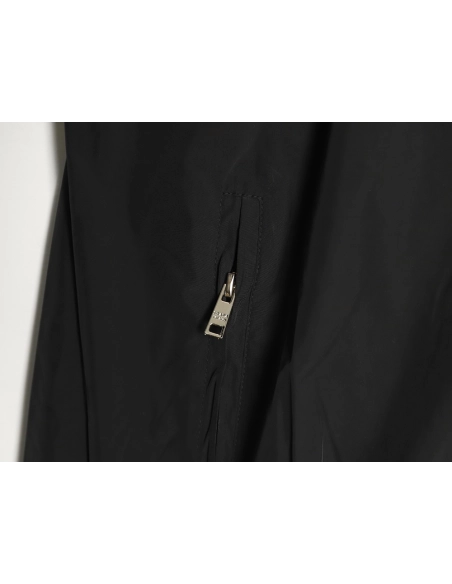 Prada Embroidered Logo Zip-Up Jacket TSK1,Prada