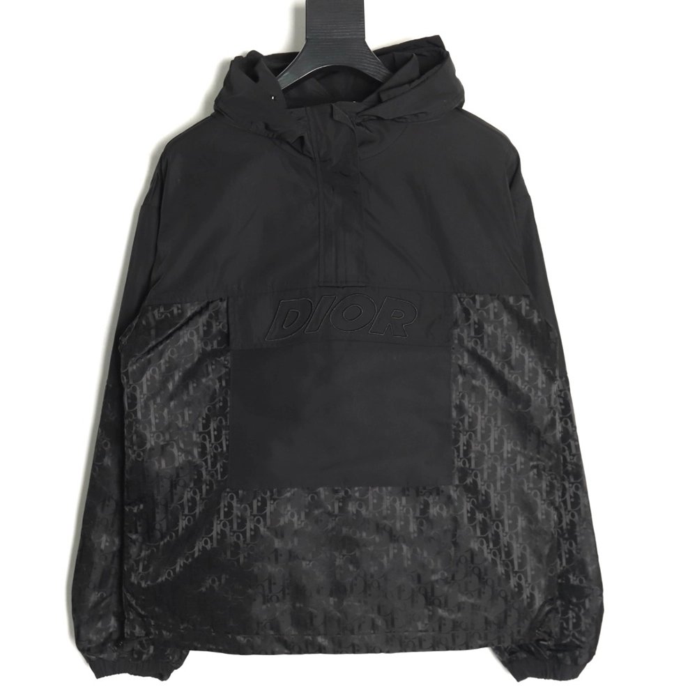 Dior half-zip embroidered all-over print jacket TSK1,Dior