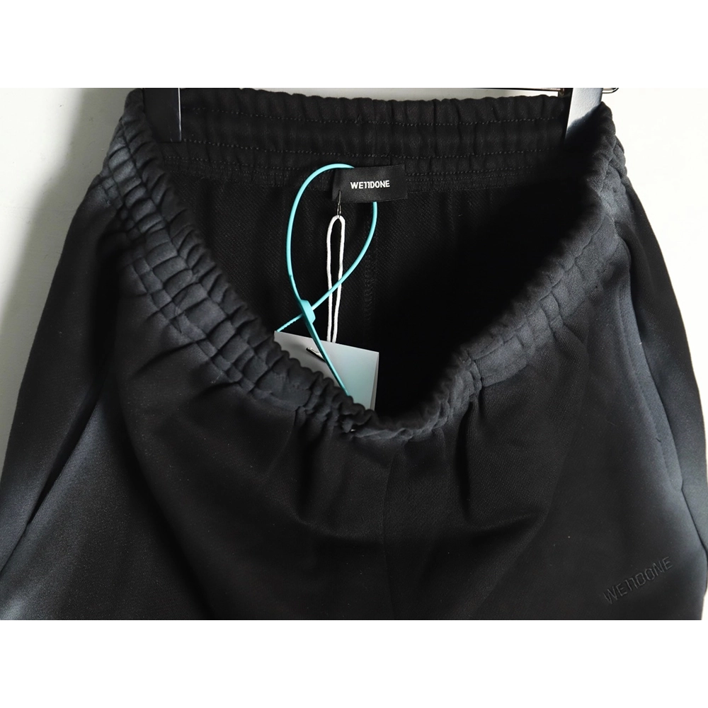 We11 Done colorful spray-trimmed washed wide-leg pants,We11done