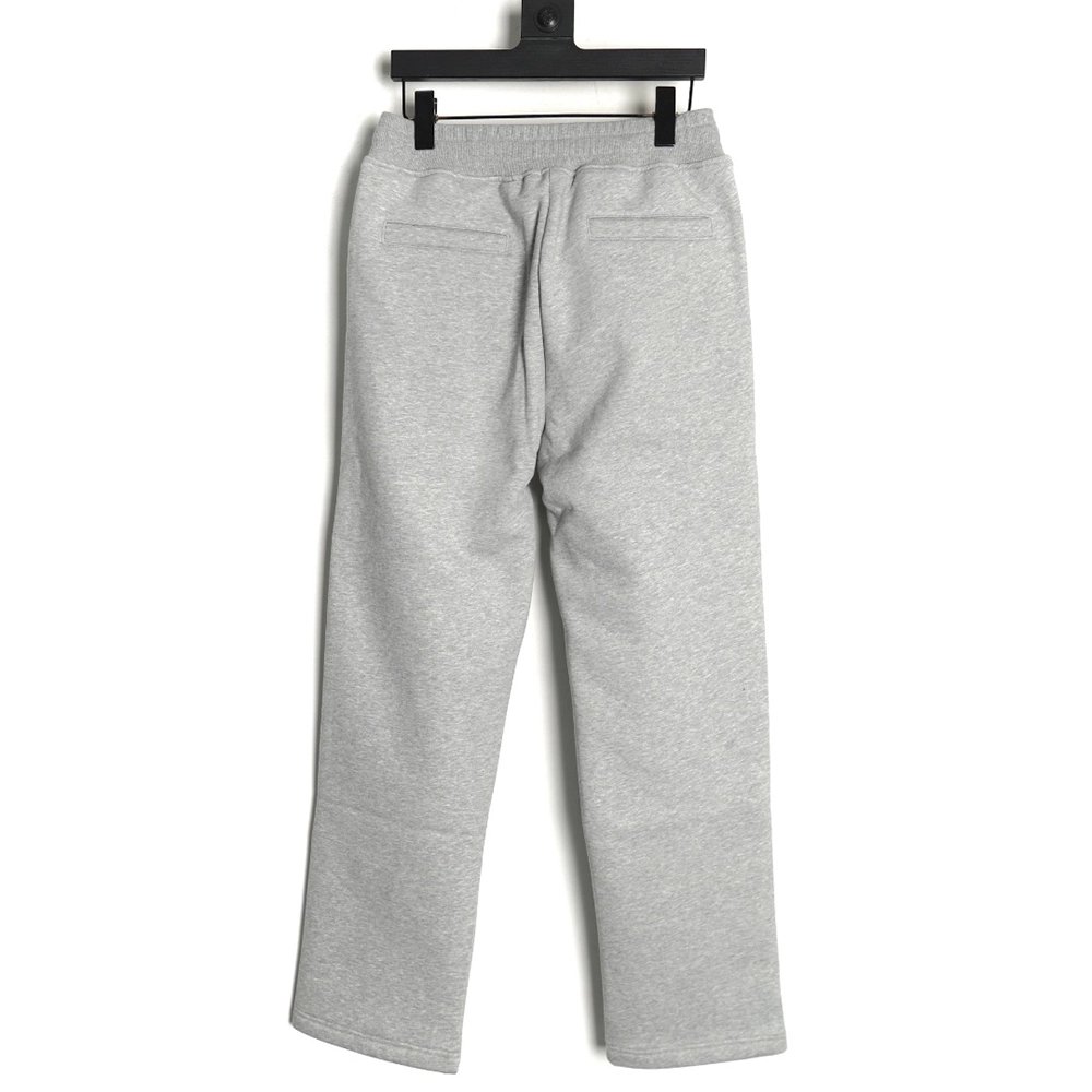 Dior round embroidery ribbon fleece trousers,Dior