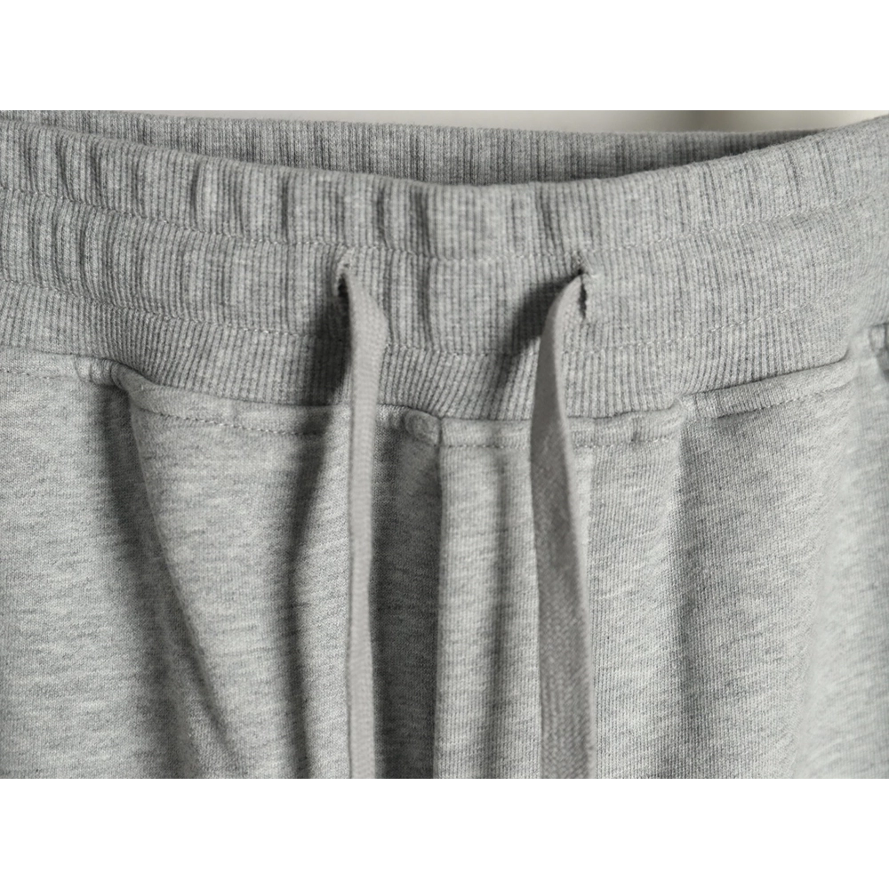 Dior round embroidery ribbon fleece trousers,Dior