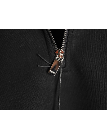 Dior Circular Embroidery Half Zip Stand Collar Sweatshirt TSK2,Dior