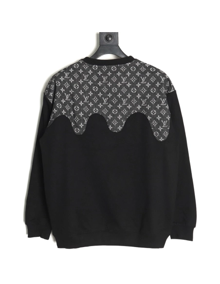 Louis Vuitton monogram stitching round neck long-sleeved T-shirt,Louis Vuitton