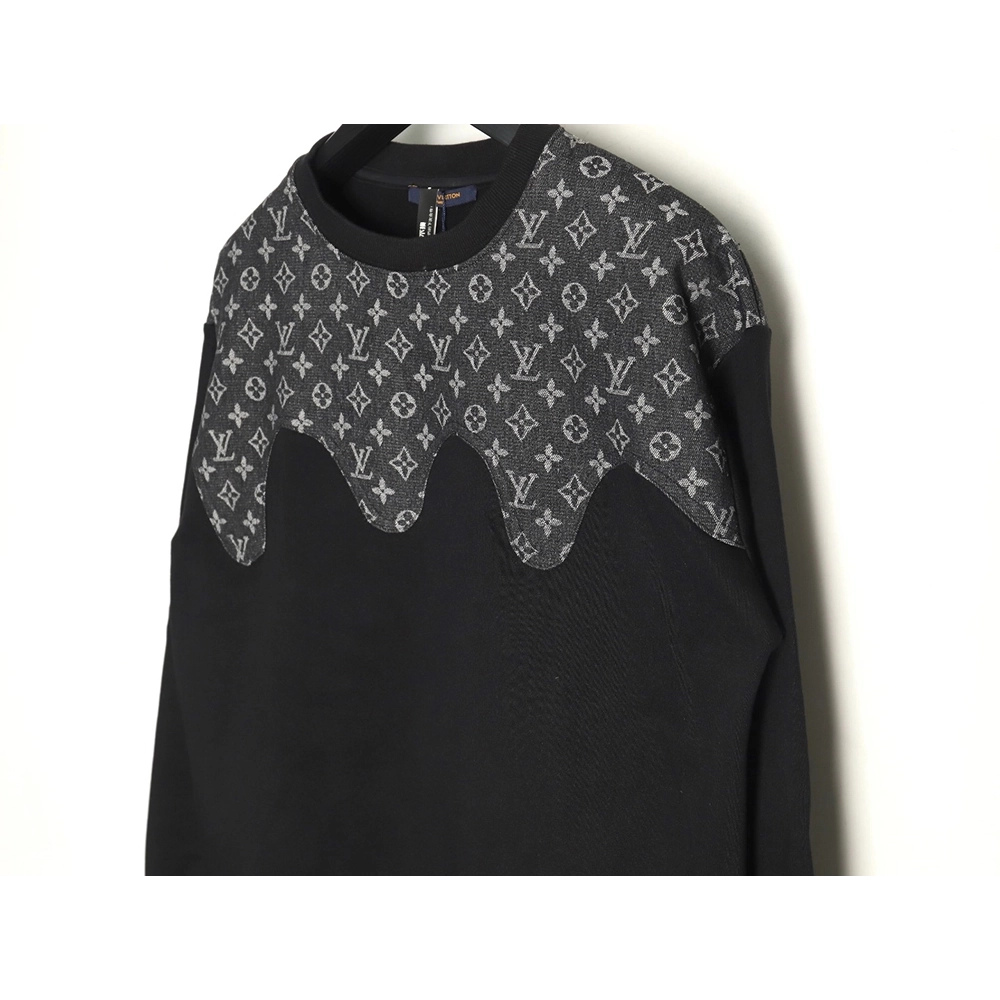Louis Vuitton monogram stitching round neck long-sleeved T-shirt,Louis Vuitton