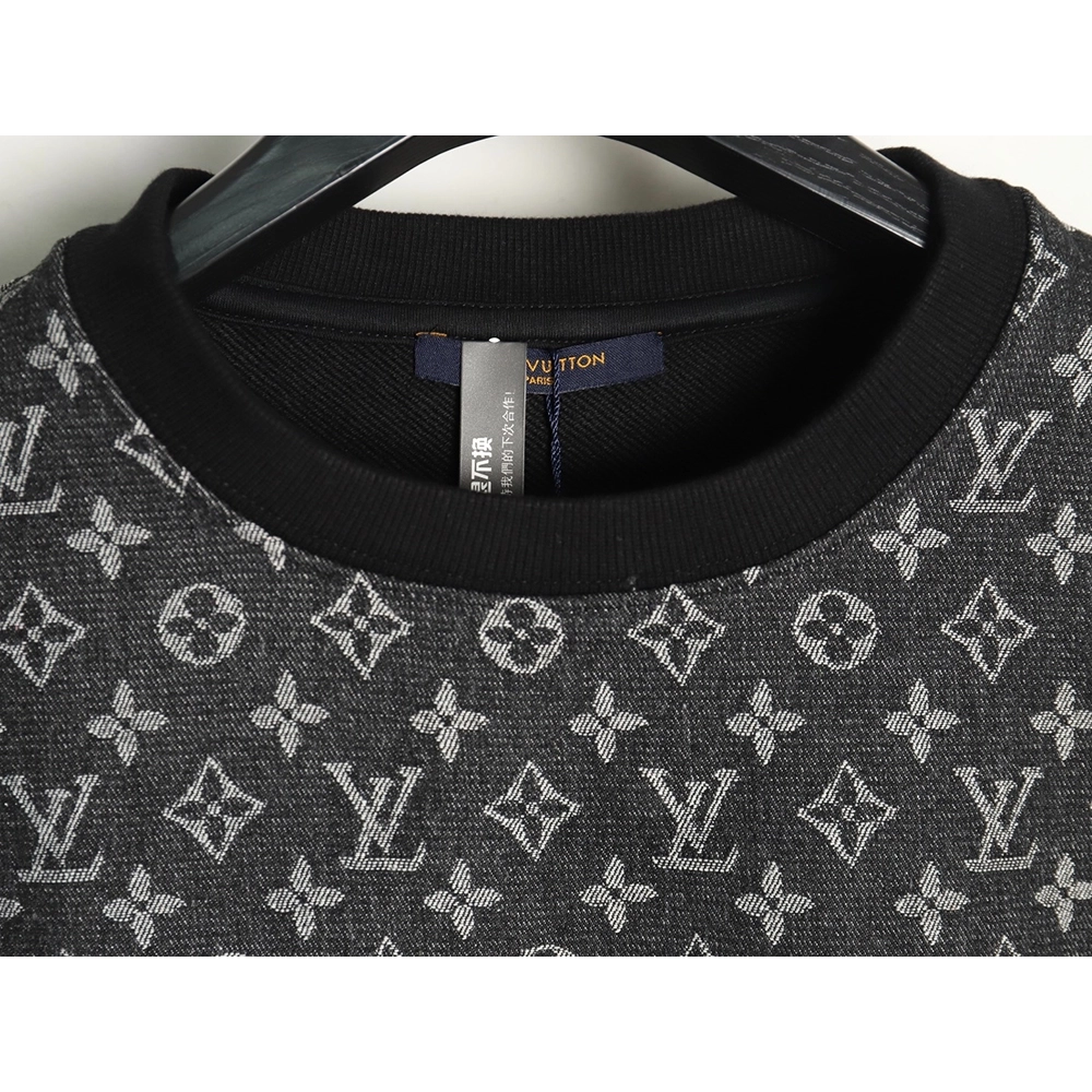 Louis Vuitton monogram stitching round neck long-sleeved T-shirt,Louis Vuitton