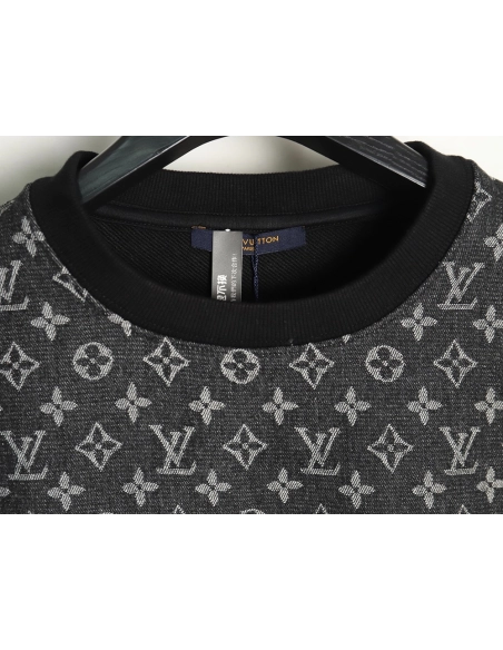Louis Vuitton monogram stitching round neck long-sleeved T-shirt,Louis Vuitton