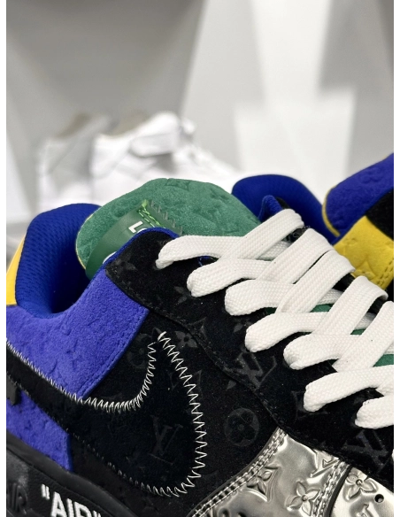 Louis Vuitton x Air Force 1 Low MultiColor Patchwork,NIKE AIR FORCE,NIKE SHOES Reps