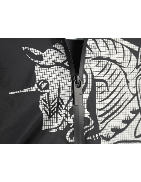 Burberry Equestrian Rider Logo Nylon Jacket,Burberry