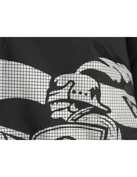 Burberry Equestrian Rider Logo Nylon Jacket,Burberry