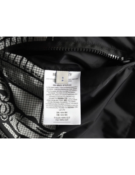 Burberry Equestrian Rider Logo Nylon Jacket,Burberry