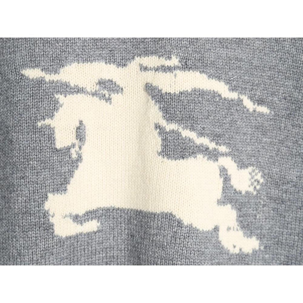 Burberry Equestrian Knight Logo Cashmere Blend Crew Neck Sweater,Burberry